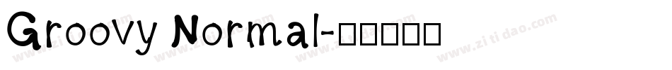 Groovy Normal字体转换